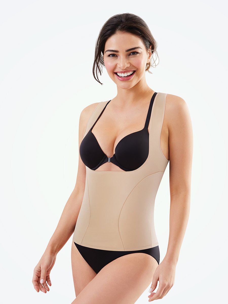 camis-tanks-body-beige-s-maidenform-flexees-cool-comfort-open-bust-torsette-17444981768326